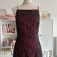 Rot Schwarz Purpurrotes Kleid Retro Mode Atemberaubend Elegant Exquisites Langes Tüll Gothic Ballkleid Abendkleid Geburtstagspartykleid Abschlussballkleid nv4250
