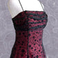 NiceVestidos-Burgundrotes Blumenkleid Vintage-Kleid Damen Exquisites langes Tüll-Ballkleid NV5644