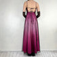 Rosa Retro Fee Exquisite Floral Kurzes Chiffon Homecoming Kleid nv5421