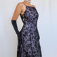 NiceVestidos-Lila exquisite florale Vintage lange Tüllkleid Abendkleid Nv5635