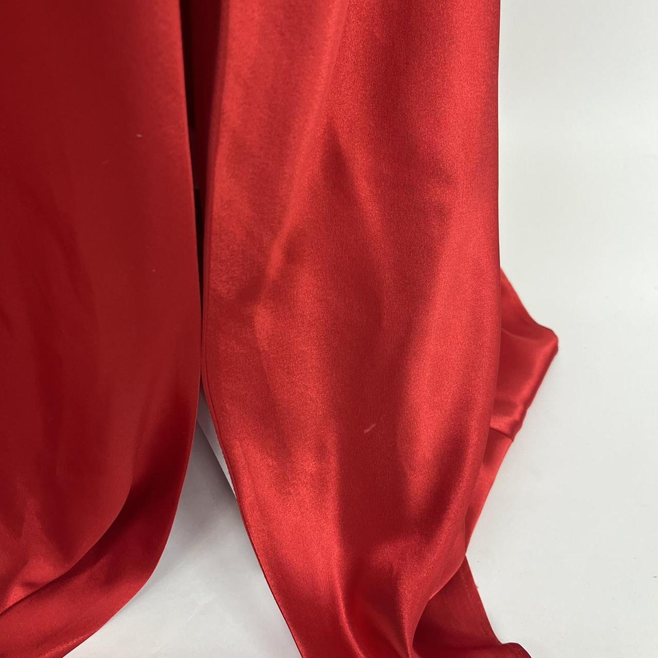 Rot schöne elegante Mode exquisite Perlen Spaghetti-Trägern lange Satin Schlitz Ballkleid Abendkleid Partykleid nv3728