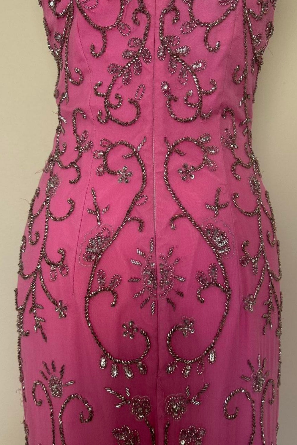NiceVestidos-- Pink fairy exquisite beaded long chiffon prom dress NV5680