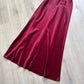 NiceVestidos--Burgundy floral long satin prom dress NV5732