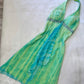 Robe de soirée courte en mousseline de soie, mini, dos nu, strass, verte et bleue, robe de bal, robe de soirée, robe de fête d'anniversaire, robe de banquet, nv4563