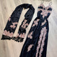 NiceVestidos-Black beautiful exquisite lace long satin formal prom dress nv5449