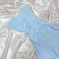 Hellblaues kurzes Chiffon-Ballkleid mit Fee-Abschlussballkleid, formelles Abendkleid, NV4465