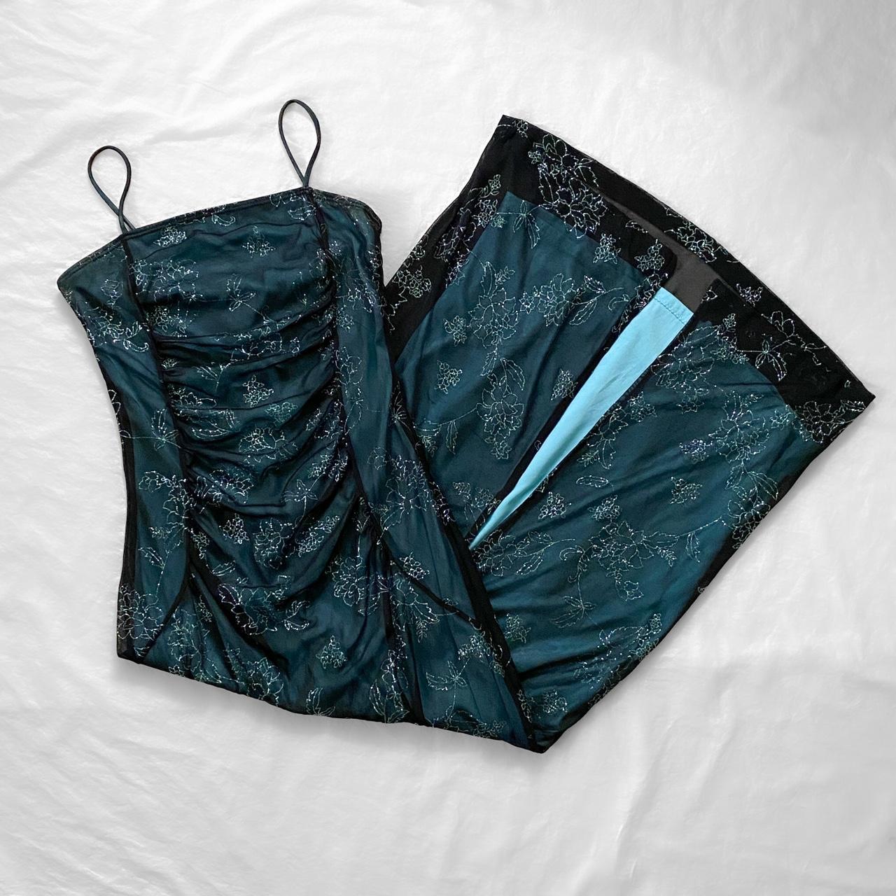NiceVestidos - Robe de bal longue en mousseline de soie verte exquise et perlée NV5654