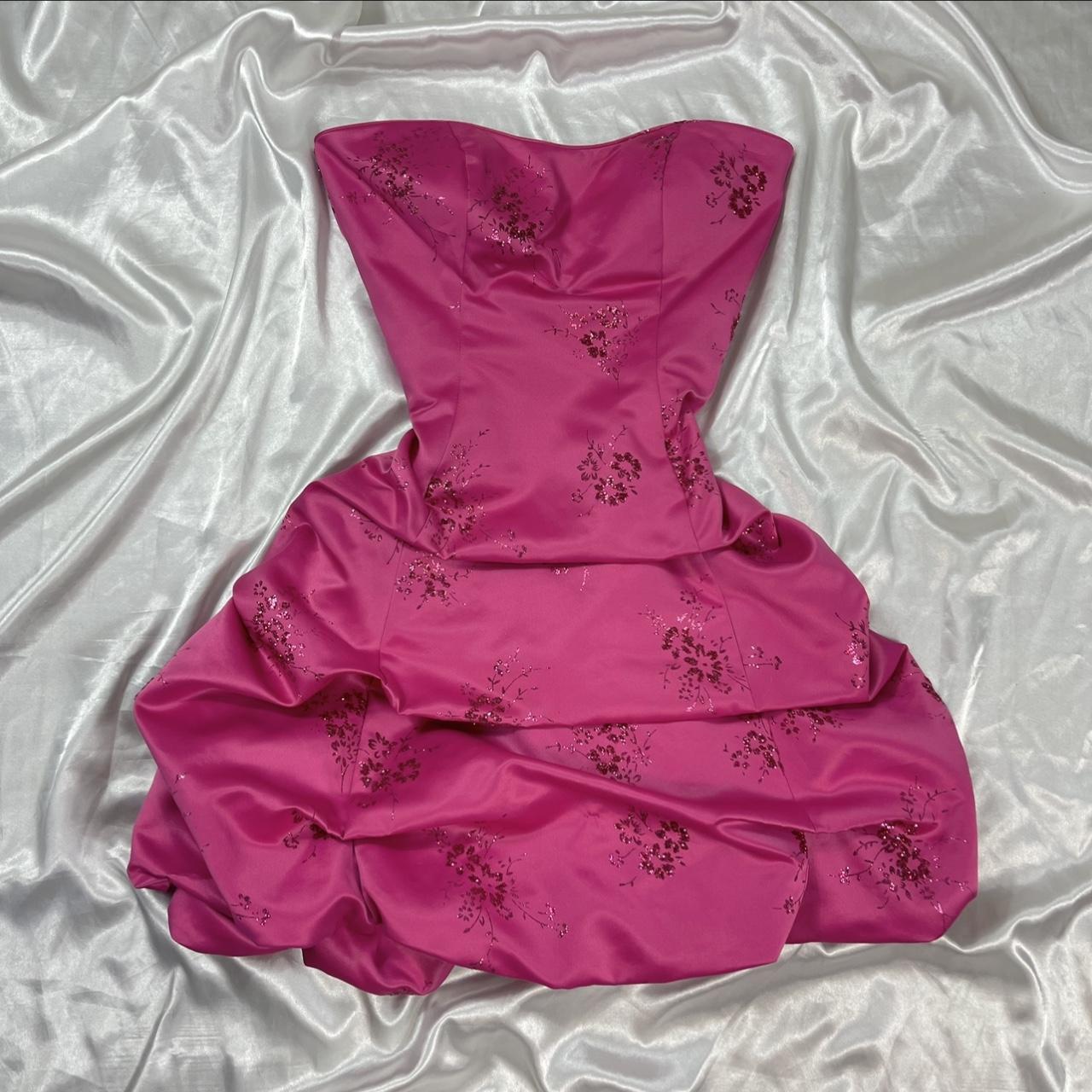 Y2K Rosa Ballkleid Homecoming Kleid Gothic Kleid Feenkleid Puffkleid Korsett nv4463