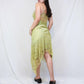 Robe de soirée longue en dentelle style fée chartreuse vintage perlée, mini, robe de soirée d'anniversaire, nv4990