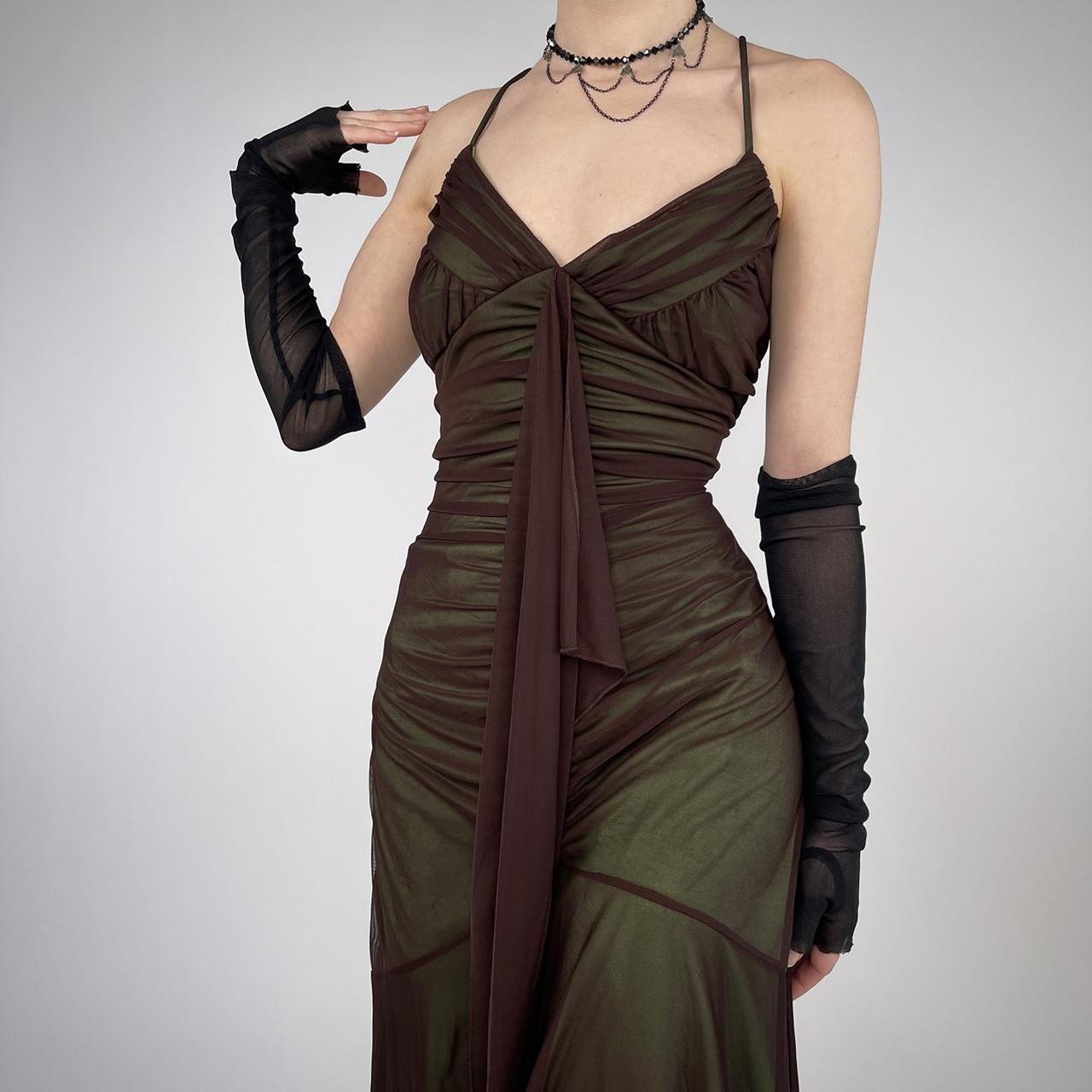 Robe de soirée longue et élégante en tulle, simple et rétro, à bretelles spaghetti, verte, robe de bal, robe de soirée, robe de bal, nv3753