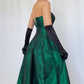NiceVestidos-Dunkelgrün einfache Mode Retro lange Satin Kleid Abendkleid Nv5634