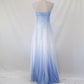 💙 Empire-Kleid, Vintage, hellblau, glitzernd, Ombre, Perlen, hohe Taille, langer Tüll, formelles Ballkleid, Abendkleid, Partykleid, nv4984