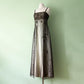 NiceVestidos - Goldfarbenes, zartes Blumenkleid mit Perlen, Vintage-Kleid, langes Tüll-Ballkleid für Damen, NV5647
