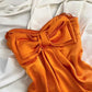 Robe d'anniversaire courte élégante, style vintage, couleur orange, rose, robe de soirée, robe de cocktail, robe de bal, nv4533