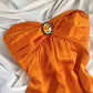 Robe d'anniversaire courte élégante, style vintage, couleur orange, rose, robe de soirée, robe de cocktail, robe de bal, nv4533