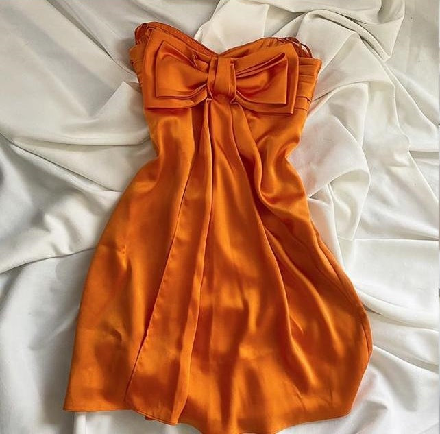 Robe d'anniversaire courte élégante, style vintage, couleur orange, rose, robe de soirée, robe de cocktail, robe de bal, nv4533