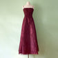 NiceVestidos-Burgundrotes Blumenkleid Vintage-Kleid Damen Exquisites langes Tüll-Ballkleid NV5646