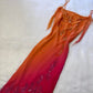 Orange gorgeous spaghetti strap beaded charming vintage prom dress evening gown homecoming dress sexy party dress nv3274