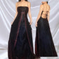Red Black Shiny Elegant Delicate Rhinestone Beads Retro Elegant Lace Long Tulle prom dress Evening Dress Party Dress nv3808