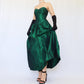 NiceVestidos-Dunkelgrün einfache Mode Retro lange Satin Kleid Abendkleid Nv5634