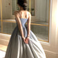 Blue A-line Strap Sequined Long Ball Gown Formal Evening Dress nv2821