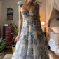 Wunderschönes, florales Chiffon-elegantes langes Ballkleid, Abendkleid, Partykleid, NV37