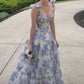 Wunderschönes, florales Chiffon-elegantes langes Ballkleid, Abendkleid, Partykleid, NV37