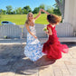 Blue Elegant Floral Sexy A-Line Long Chiffon Ball Gown Evening Dress Party Dress nv3408