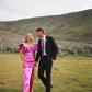 Sexy A line Square Neckline Long Pink Slit Prom Dress Party Dresses nv1723