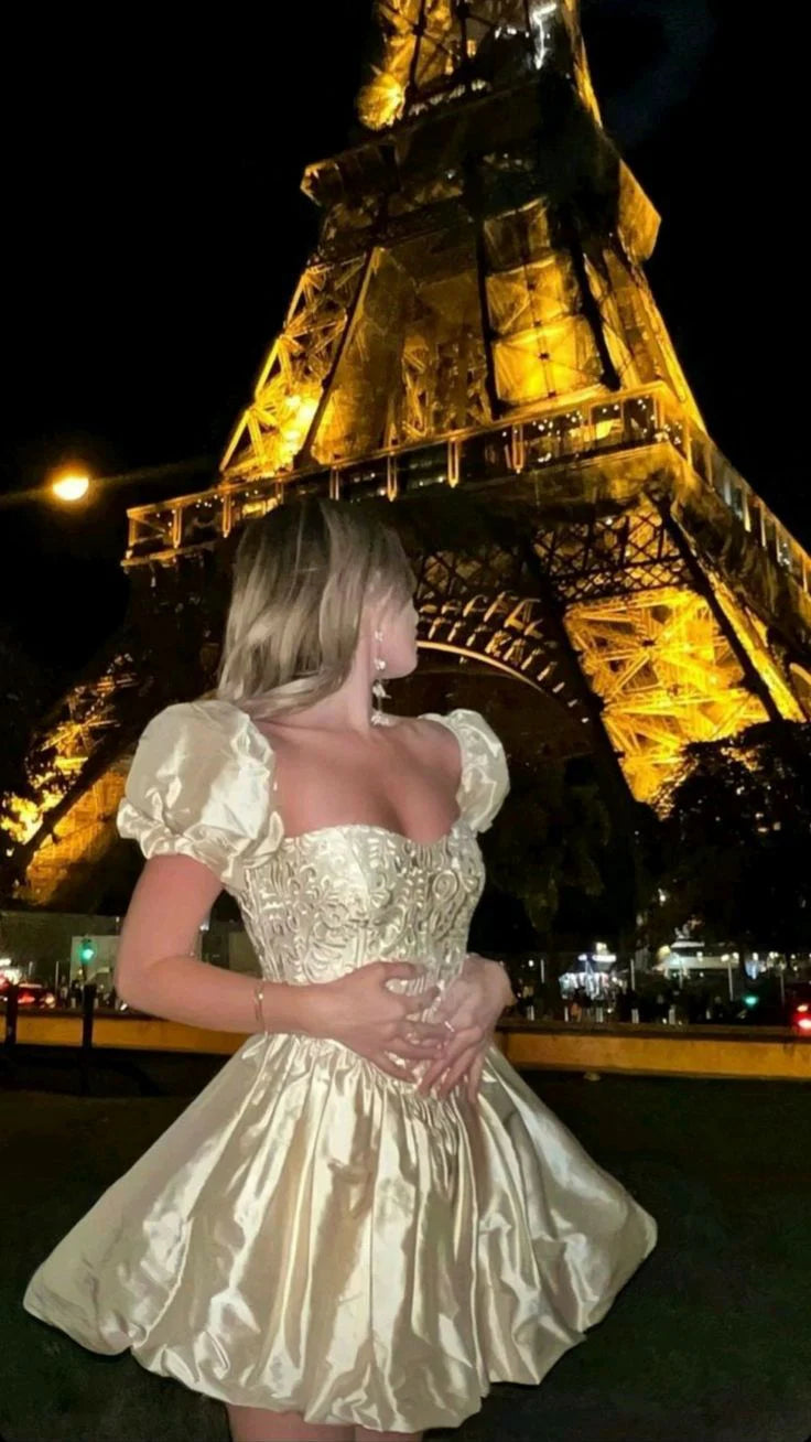 Robe de soirée sexy en dentelle dorée pour 18 ans, tenue de fête de Noël, d'anniversaire, nv3120