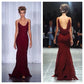 Burgundy Fashion Elegant Strapless Long Chiffon Teen Prom Dress Evening Dress Party Dress nv3769