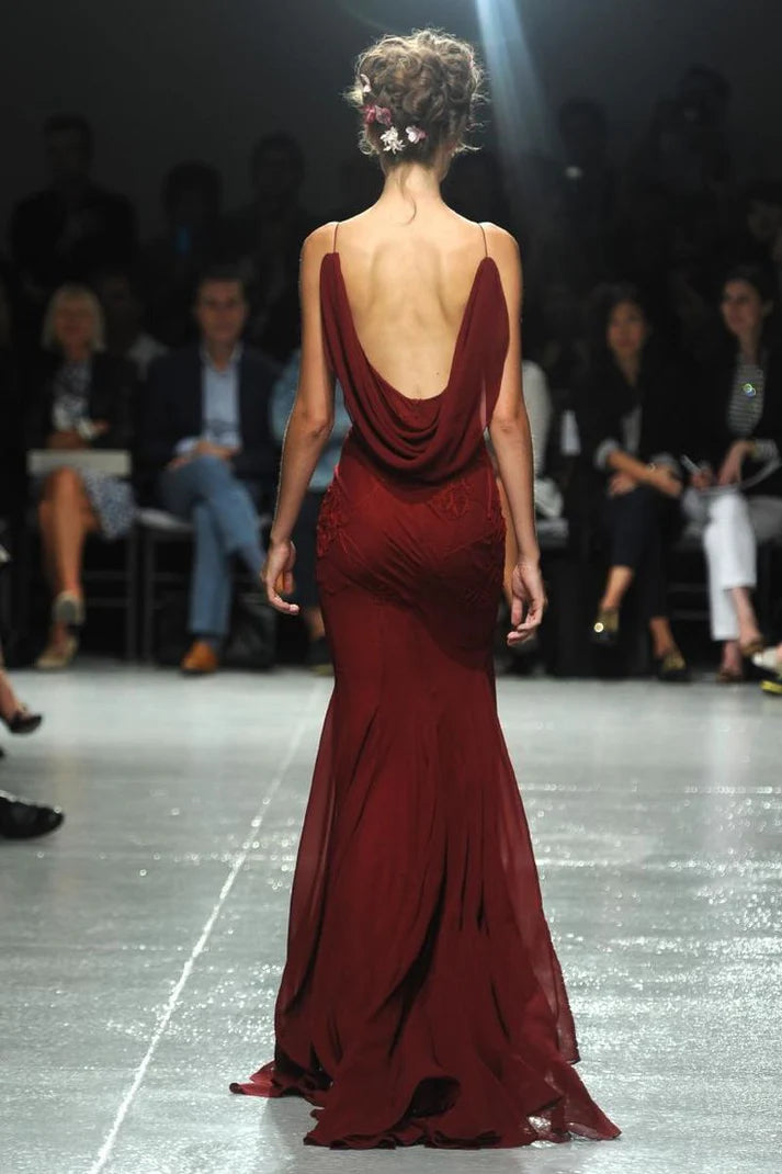 Burgundy Fashion Elegant Strapless Long Chiffon Teen Prom Dress Evening Dress Party Dress nv3769