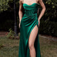 Robe de bal longue verte à col en cœur et sirène nv1557