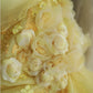 NiceVestidos - Robe longue plissée à plusieurs couches, style rétro floral jaune, faite à la main, robe de mariée, robe de bal, NV5794