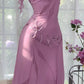 Enchanting Purple Chiffon Beaded Mermaid Prom Dress nv5357