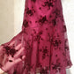 NiceVestidos - Robe de soirée courte à volants et motif floral en mousseline NV5686