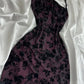 NiceVestidos - Lila/Braun Blumen Kurzes Chiffon Homecoming Kleid Hoco Dress nv5490