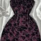 NiceVestidos - Lila/Braun Blumen Kurzes Chiffon Homecoming Kleid Hoco Dress nv5490