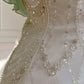 Wunderschönes Chiffon-Ballkleid im Meerjungfrau-Stil mit Spaghettiträgern und Perlen nv5391