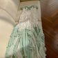Wunderschönes Chiffon-Ballkleid im Meerjungfrau-Stil mit Spaghettiträgern und Perlen nv5391