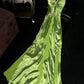 Grünes stilvolles und elegantes langes Ballkleid aus Satin mit Spaghettiträgern, NV5396