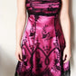 NiceVestidos - Robe de bal courte bordeaux exquise ornée de perles NV5695