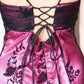 NiceVestidos - Robe de bal courte bordeaux exquise ornée de perles NV5695
