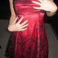 NiceVestidos - Robe de bal courte bordeaux exquise ornée de perles NV5695