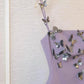 Robe courte de soirée papillon violette, robe de fête d'anniversaire nv5061