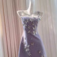 Robe courte de soirée papillon violette, robe de fête d'anniversaire nv5061