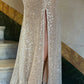 Simple Mermaid Strap Sequined Ball Gown Evening Dress Prom Dress nv1762