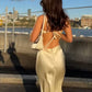 Sexy Mermaid White Spaghetti Straps Prom Dress Birthday Outfits nv1653