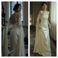 White solid color off-shoulder suspenders sexy elegant charming mermaid long ball gown evening dress party dress nv2329