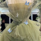 Langes Ballkleid aus grünem Tüll in A-Linie, langes Abschlusskleid in Grün nv1470